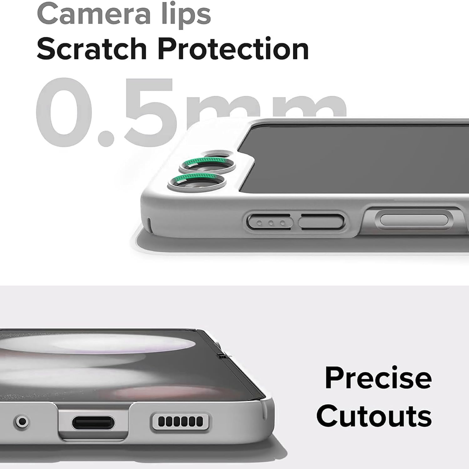 Case for Samsung Galaxy Z Flip 6,Thin Slim Hard PC Galaxy Flip z6 Phone Cover with External Screen Protector, Non-Slip Shockproof Protective Cases for Samsung Z Flip 6 5G,Purple