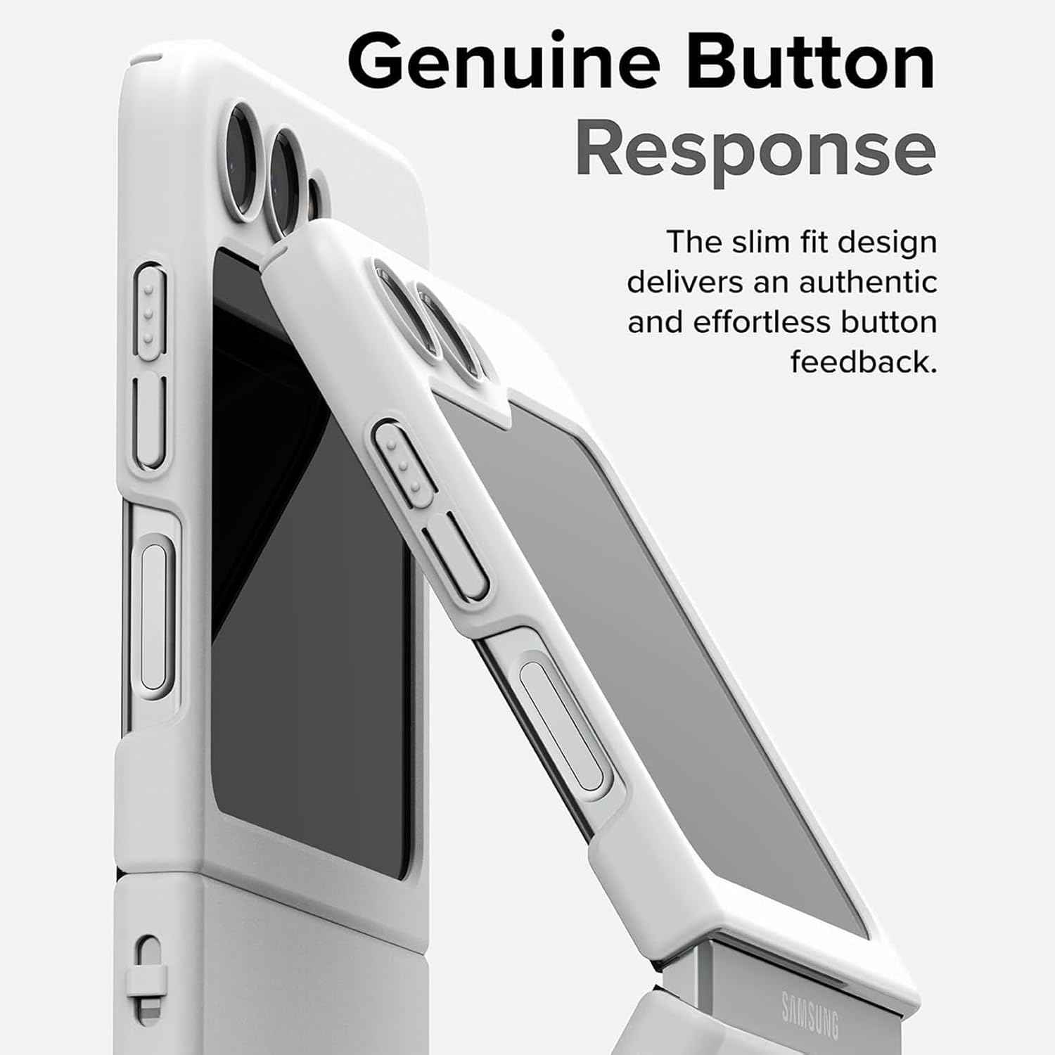 Case for Samsung Galaxy Z Flip 6,Thin Slim Hard PC Galaxy Flip z6 Phone Cover with External Screen Protector, Non-Slip Shockproof Protective Cases for Samsung Z Flip 6 5G,Purple