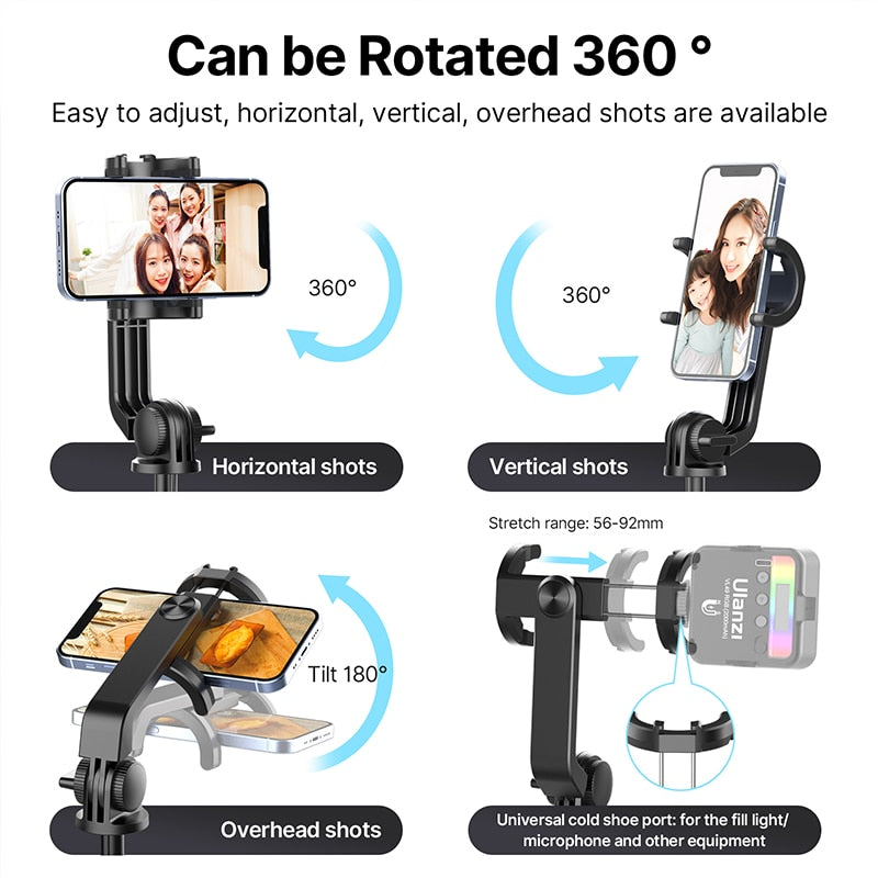 1.5m Bluetooth Wireless Selfie Stick Tripod Monopod for Smartphone GoPro Hero 11 10 9 8 7 insta360 X3 DSLR Camera-4