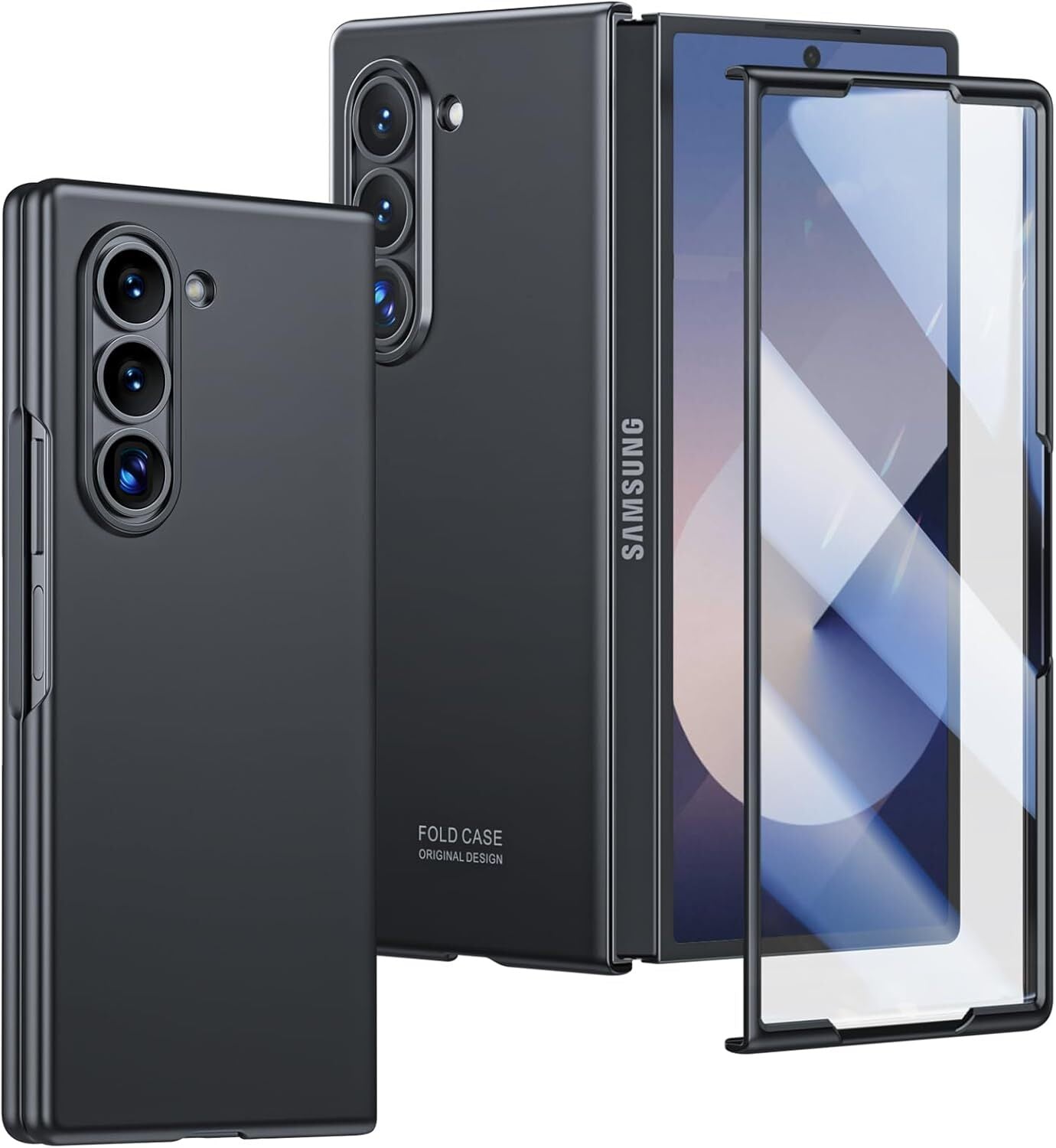 For Samsung Galaxy Z Fold 6 Case with Screen Protection, Flip Z 6 Slim HD Clearl