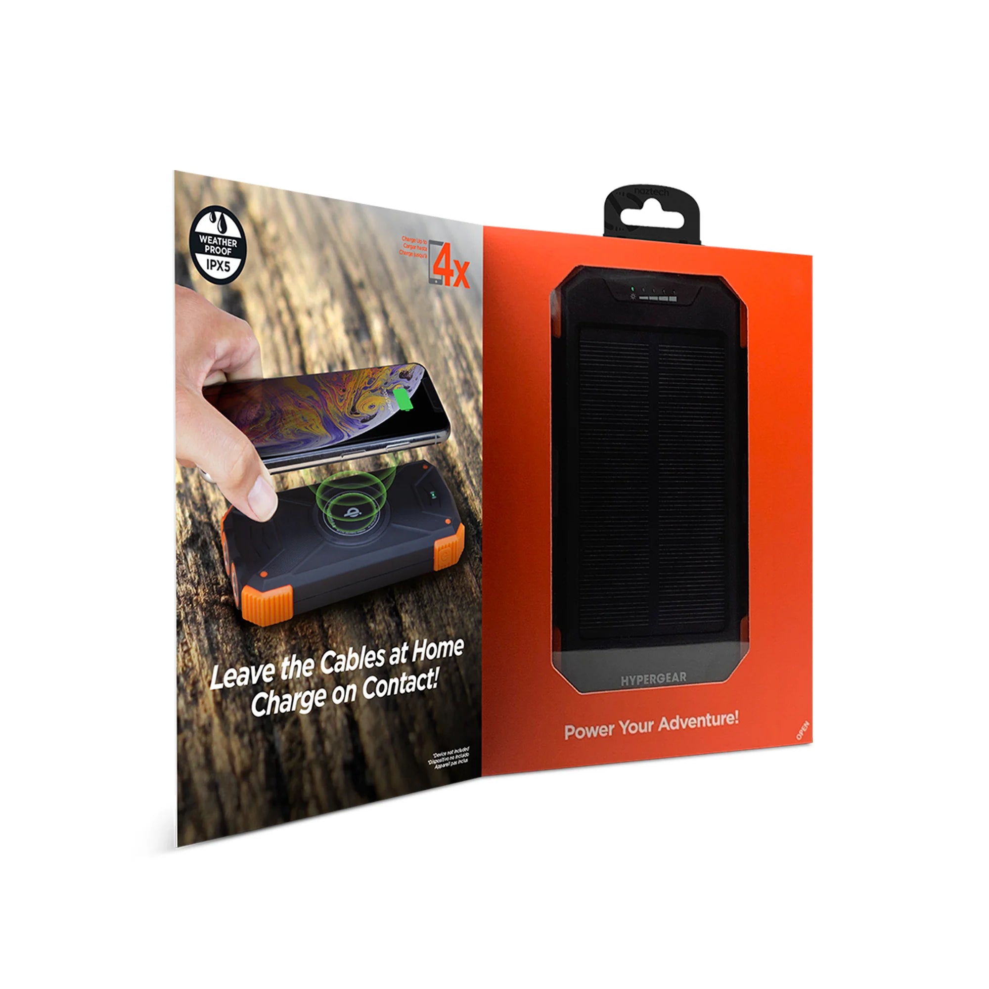 Hypergear Solar 10000Mah Wireless Power Bank Black (14659-HYP)