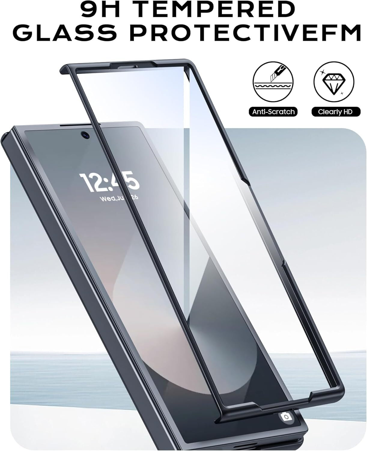 For Samsung Galaxy Z Fold 6 Case with Screen Protection, Flip Z 6 Slim HD Clearl